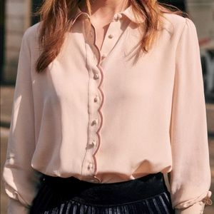 Sézane - Chemise Fanny shirt in Nude
